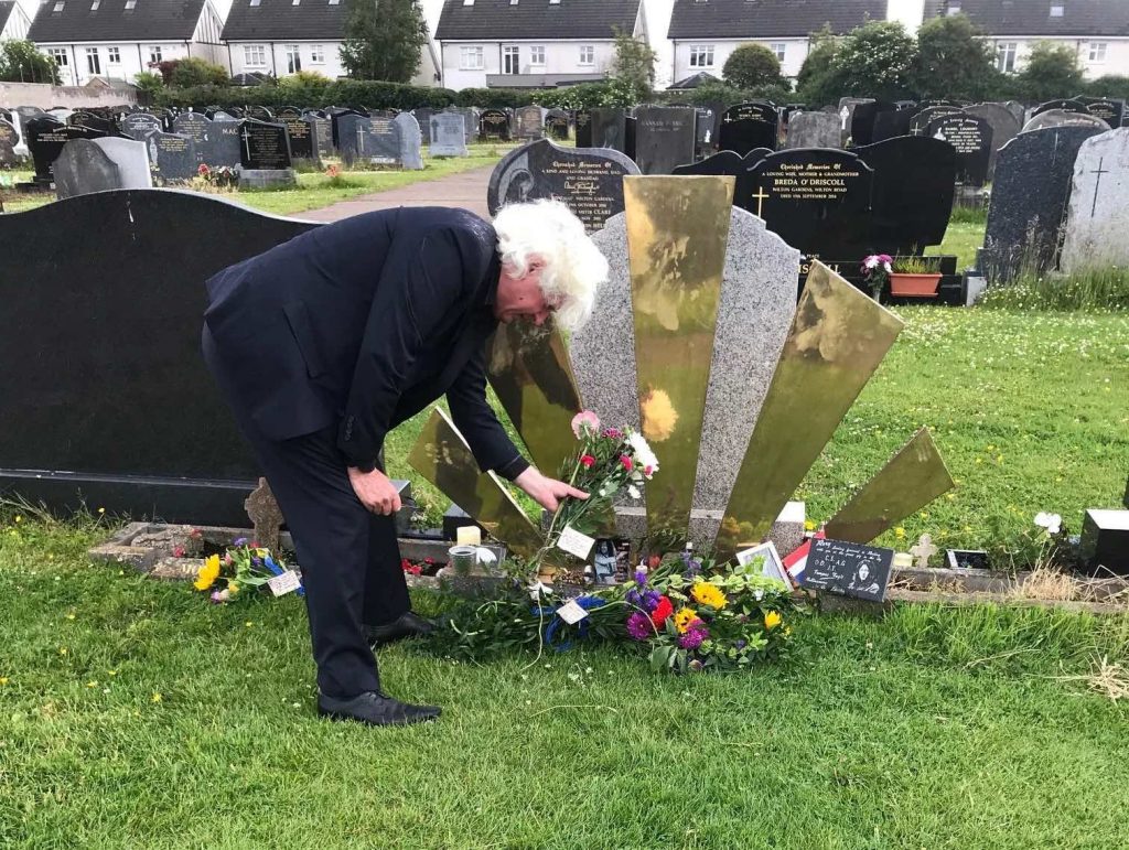 Rory Gallagher's grave at St. Oliver's Cemetery